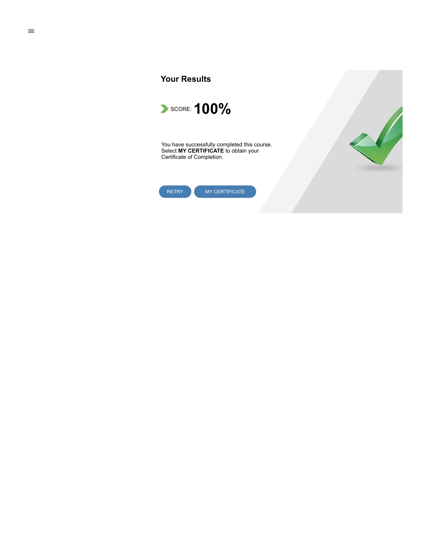 DOD CUI Training Assessment certificate for Mark Cimoli